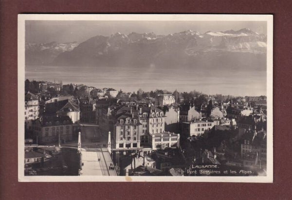 LAUSANNE - Pont Bessières et les Alpes