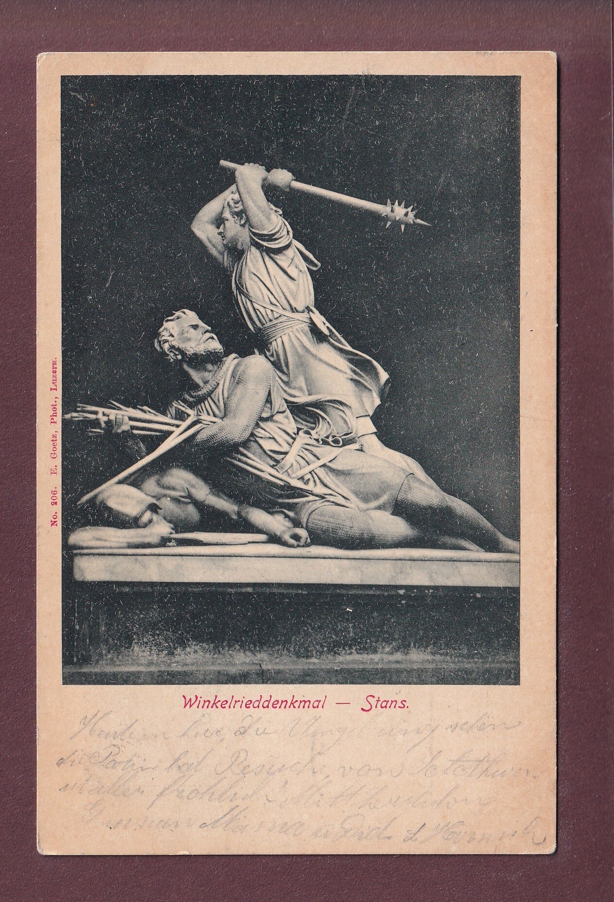 STANS - Winkelried-Denkmal - 1899