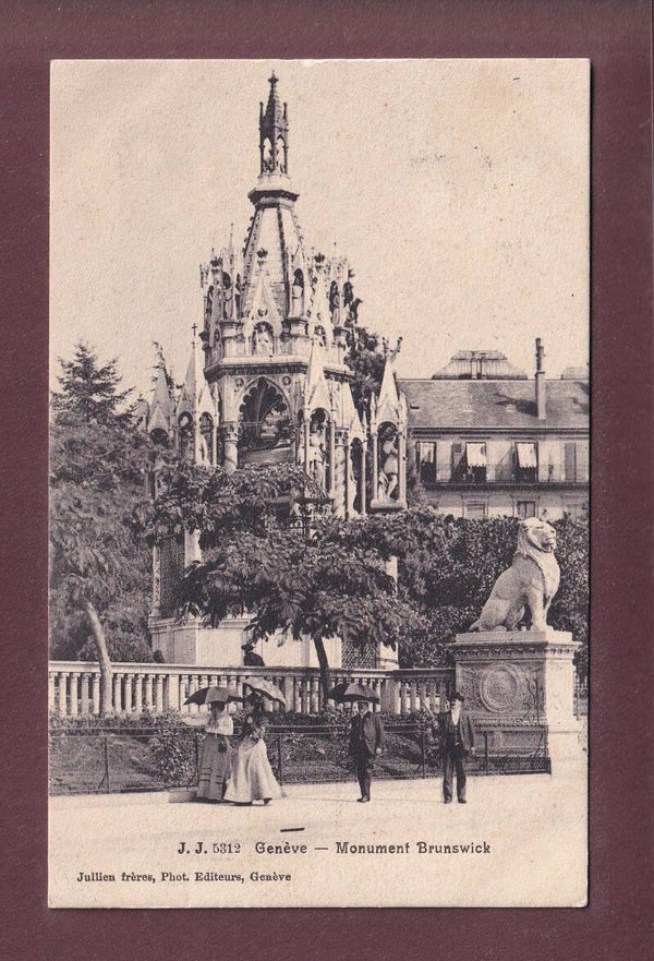 GENEVE - Monument Brunswick - Gens - 1906