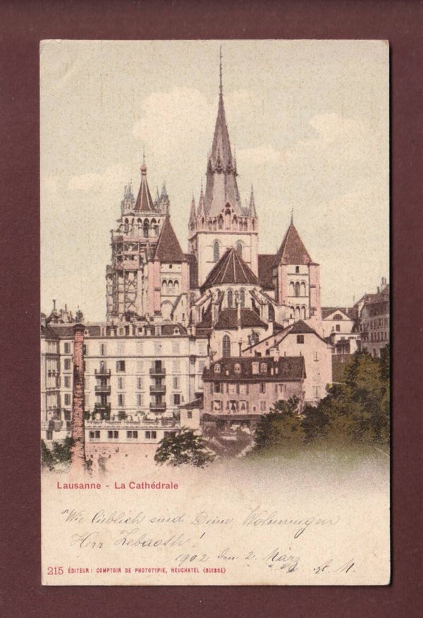 LAUSANNE - La Cathédrale - 1902 CPN