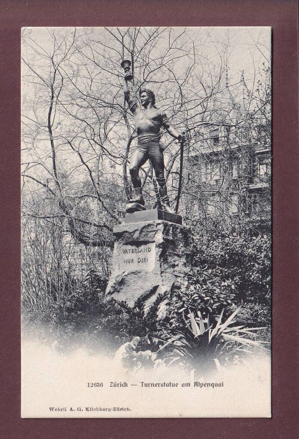 ZÜRICH - Turnerstatue am Alpenquai