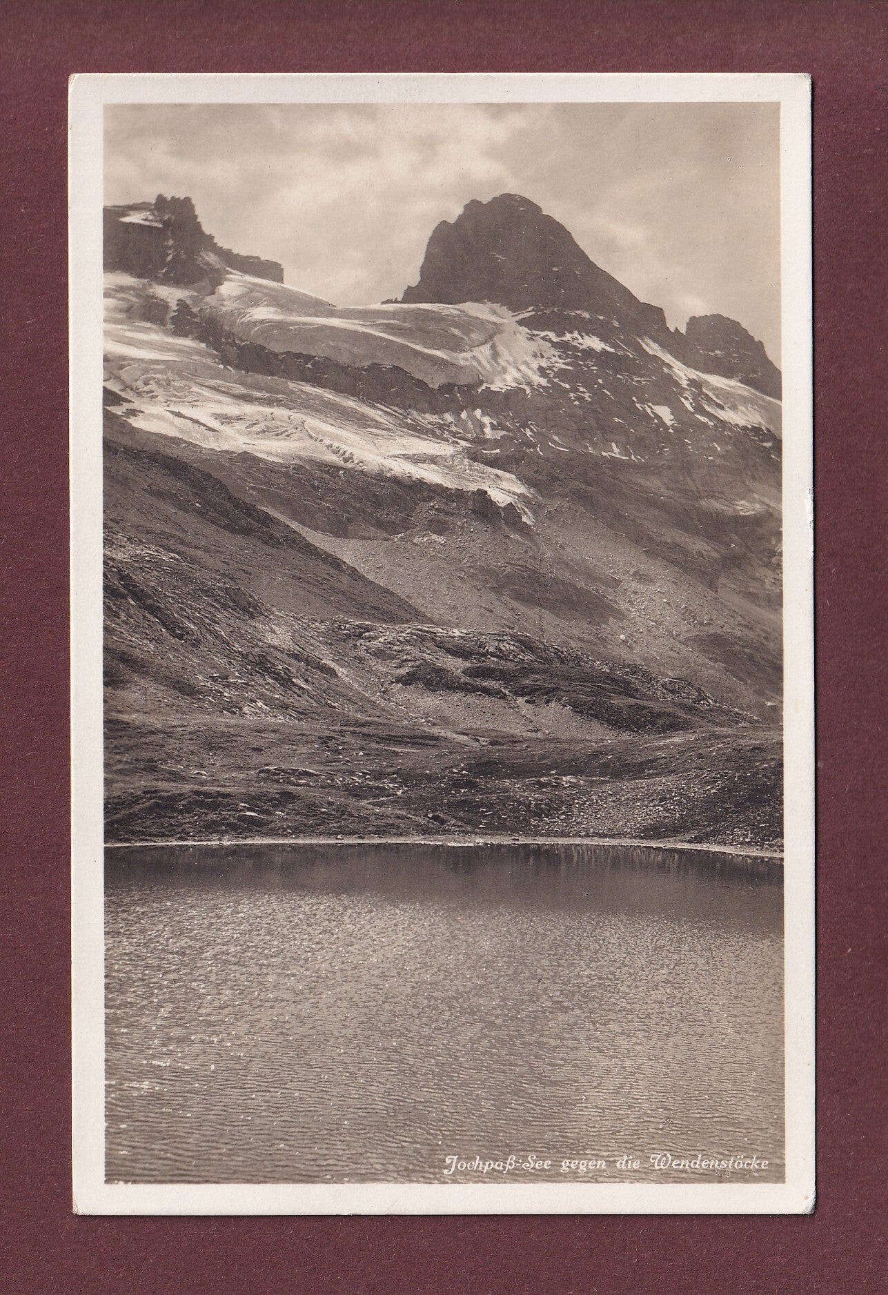 JOCHPASS-SEE - Wendenstöcke - 1931