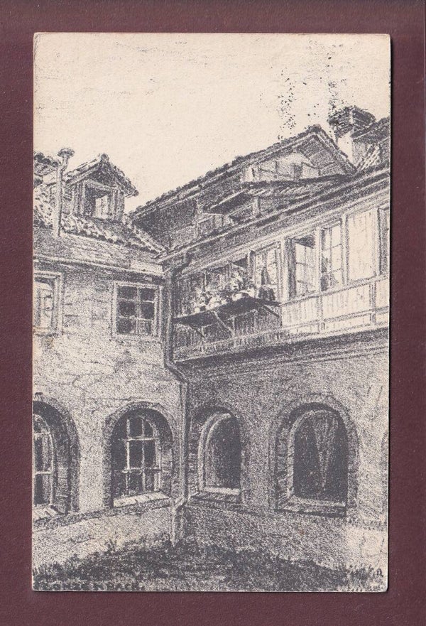 ST. GALLEN - Hof des Klosters St. Katharinen - 1917