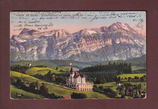 ST. GALLEN - Scheffelstein - Säntis - 1912
