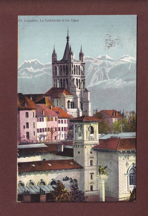 LAUSANNE - La Cathédrale - 1909 obl. Tir fédéral