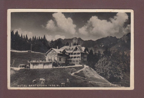 Hotel GAMPERDON - 1927 - Feldpost