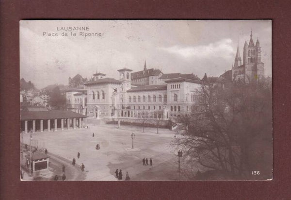 LAUSANNE - Place de la Riponne - 1911