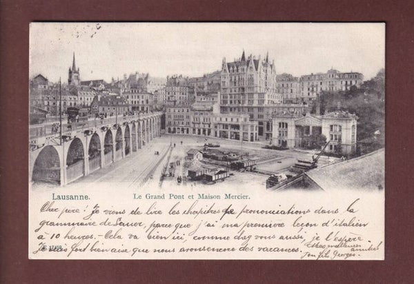 LAUSANNE - Flon - Maison Mercier - 1904