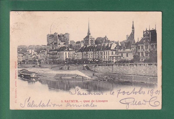 SAUMUR - Quai de Limoges - 1901