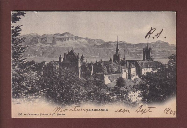 LAUSANNE - Château et Cathédrale - 1903