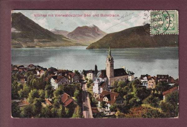 VITZNAU - Bahntrace - Kirche - 1905