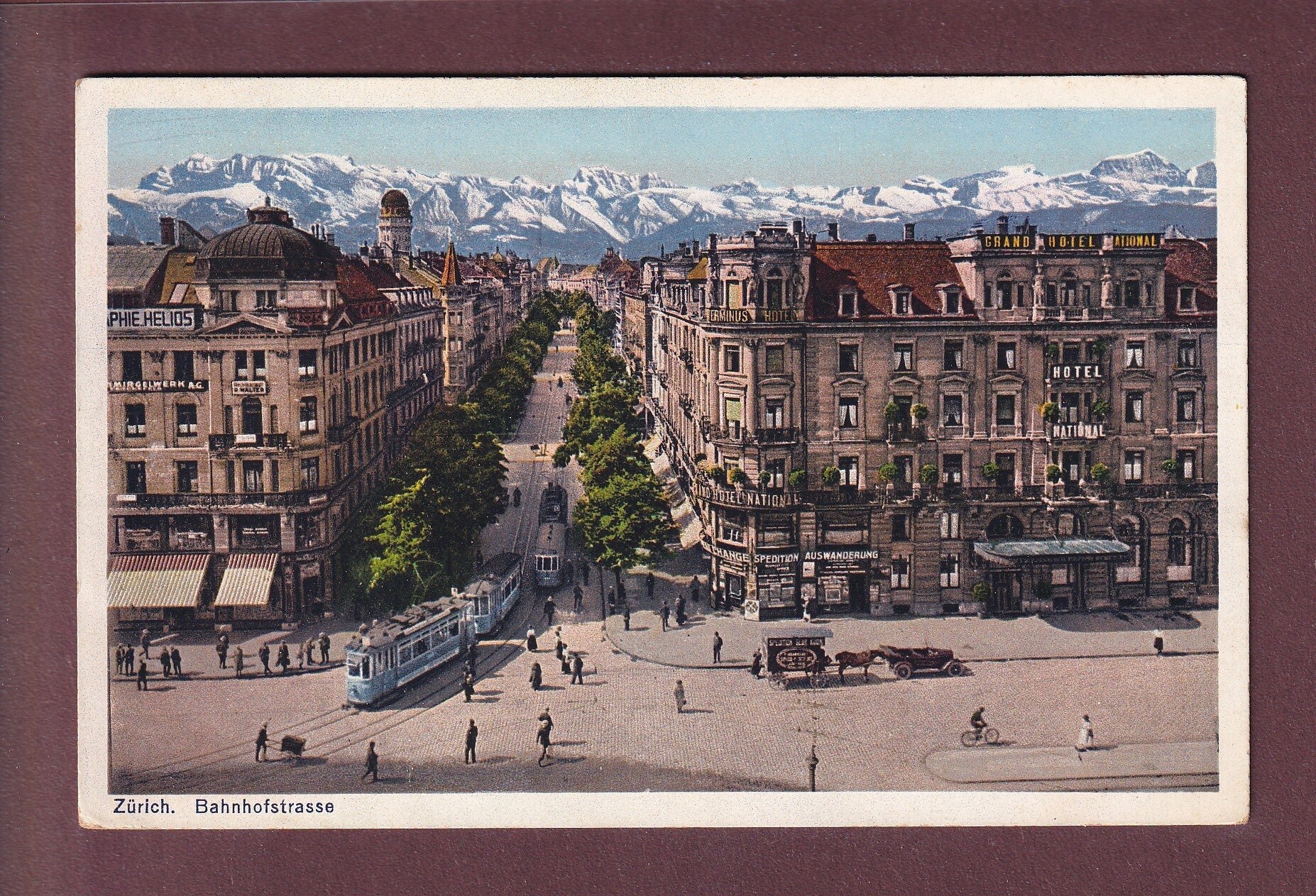 ZÜRICH - Bahnhofstrasse - Tram - 1928