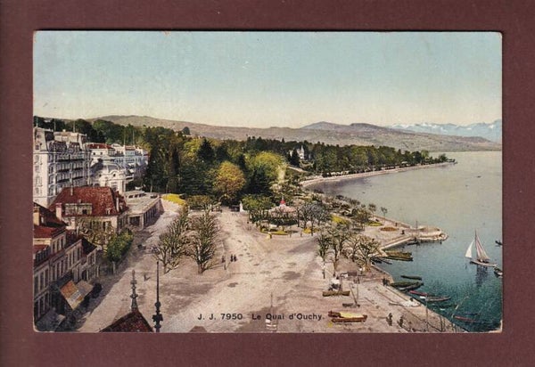 LAUSANNE - Quai d'Ouchy - 1909