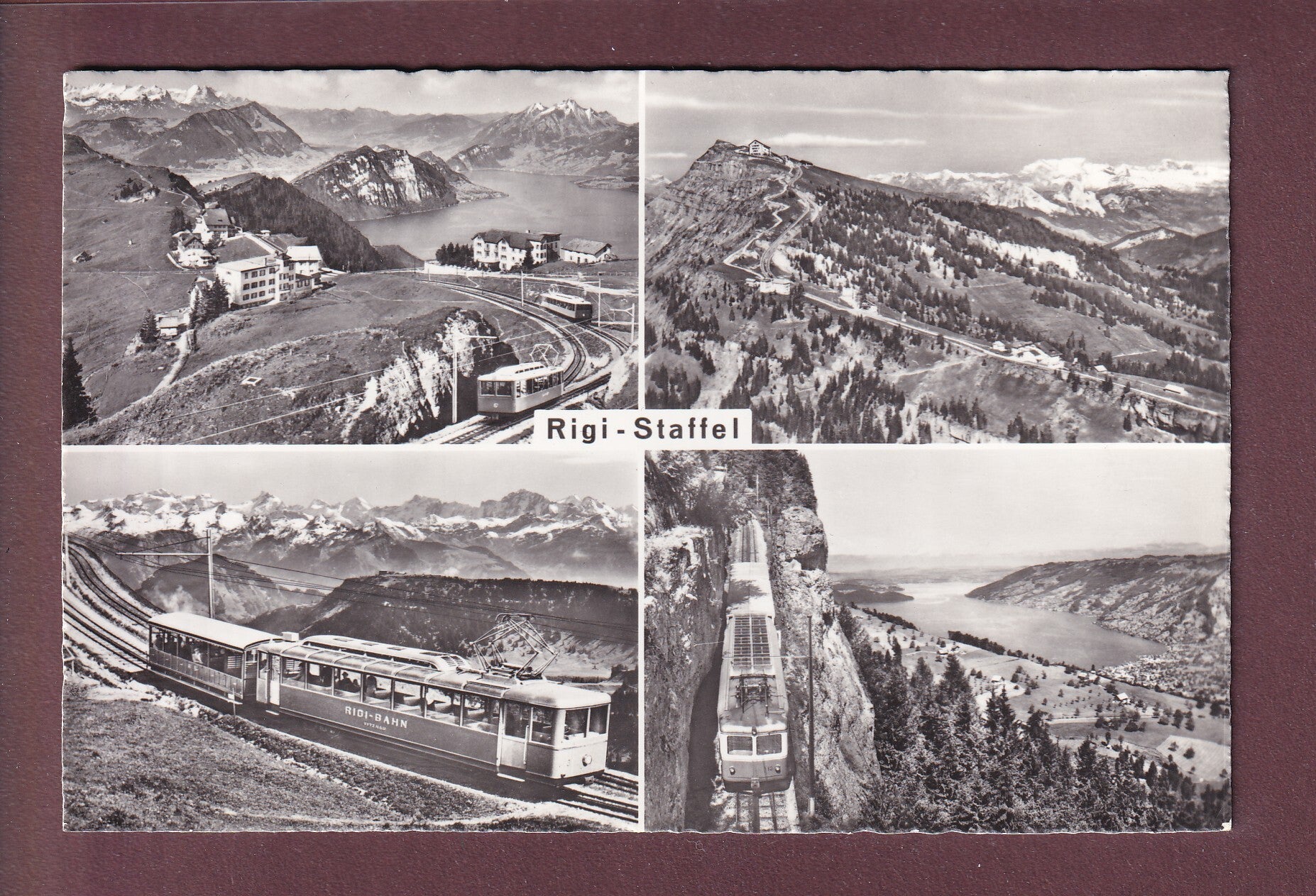 RIGI-STAFFEL - 4 Bilder - Bahn - 1964