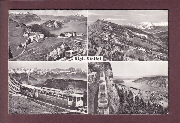 RIGI-STAFFEL - 4 Bilder - Bahn - 1964