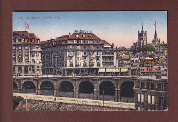 LAUSANNE - Grand Pont - Baloise Vie - 1926
