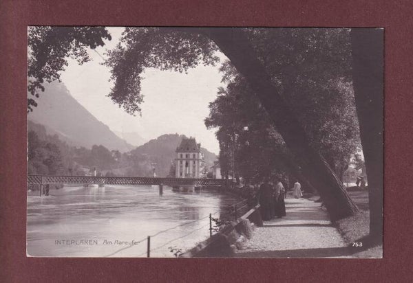 INTERLAKEN - Am Aareufer - 1912
