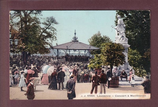 LAUSANNE - Concert à Montbenon - 1908