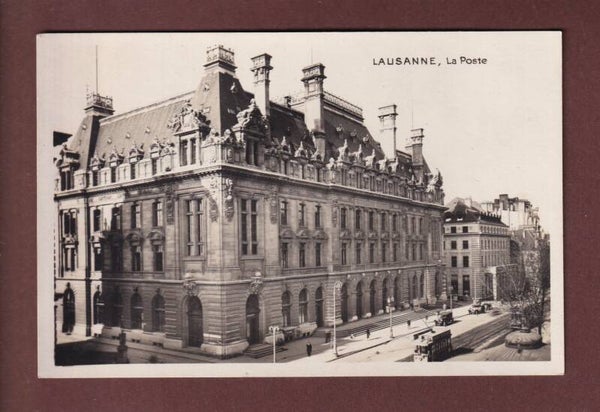 LAUSANNE - La Poste - Tram