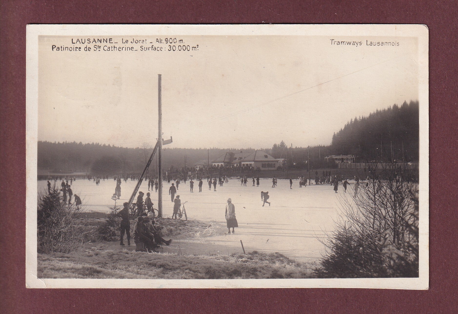 LAUSANNE - Le Jorat - Patinoire de Ste Catherine - 1927