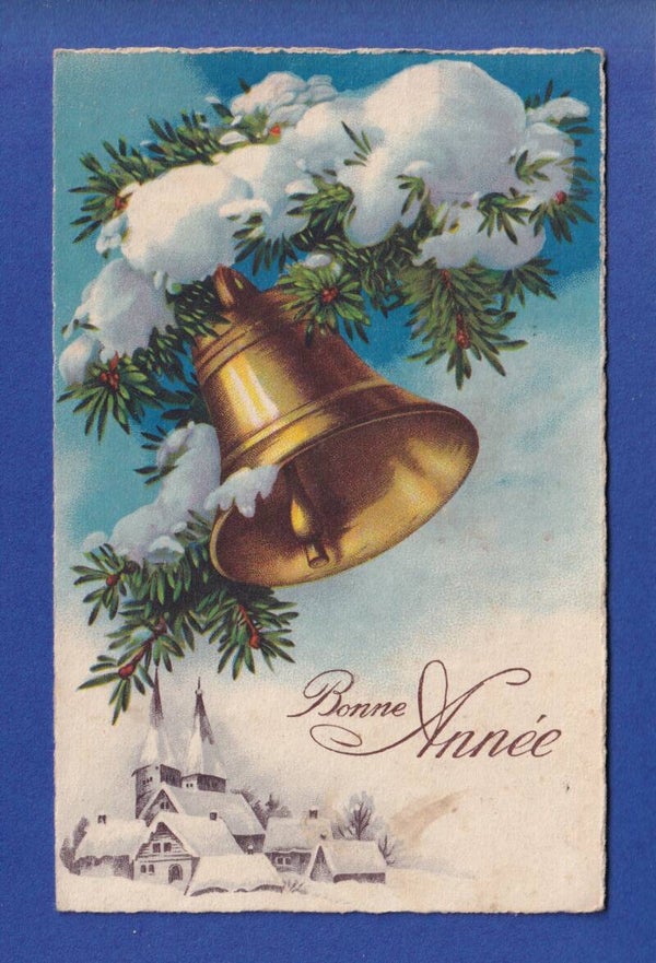 NOUVEL AN - Cloche - Sapin - 1930