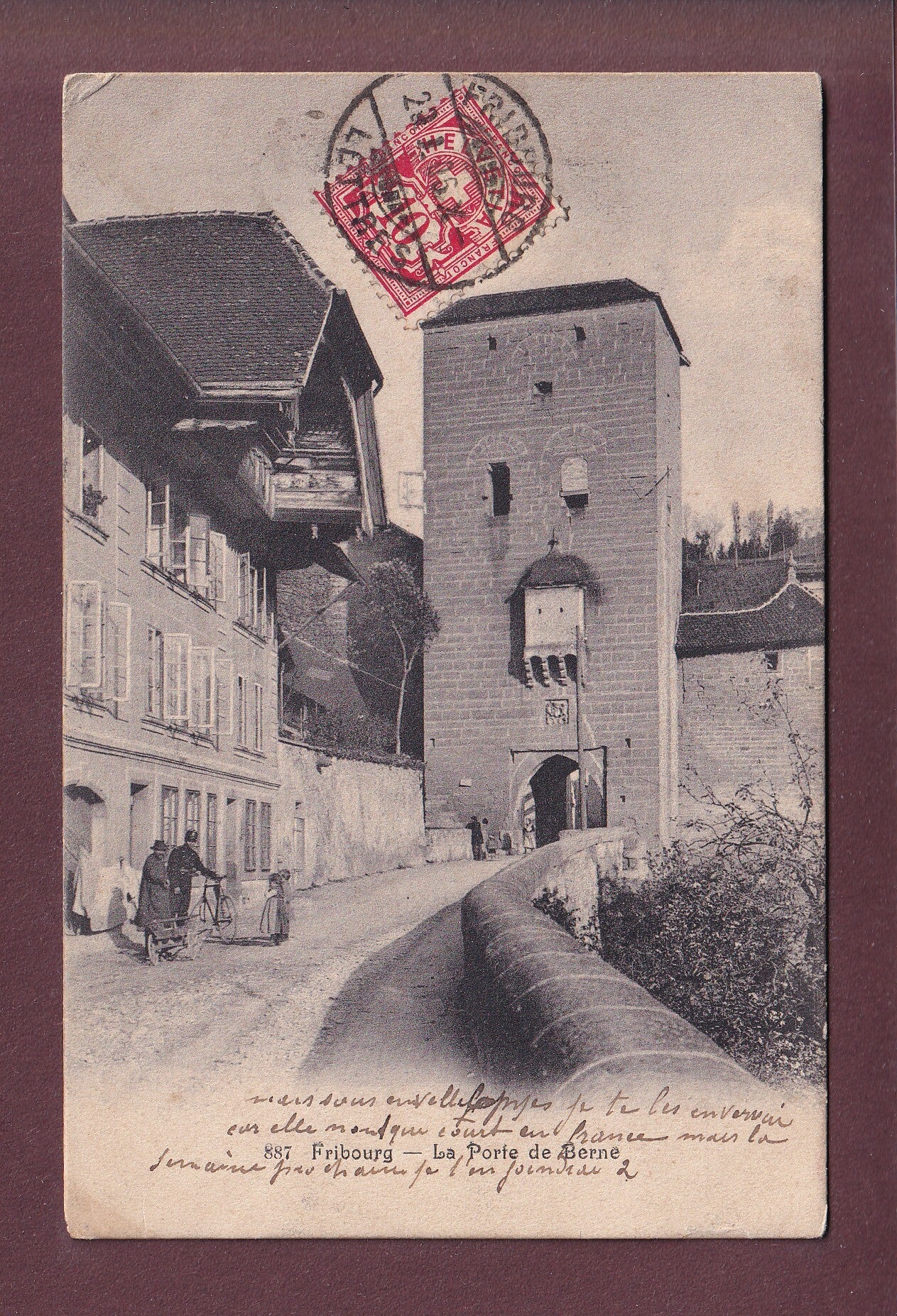 FRIBOURG - Porte de Berne - 1906