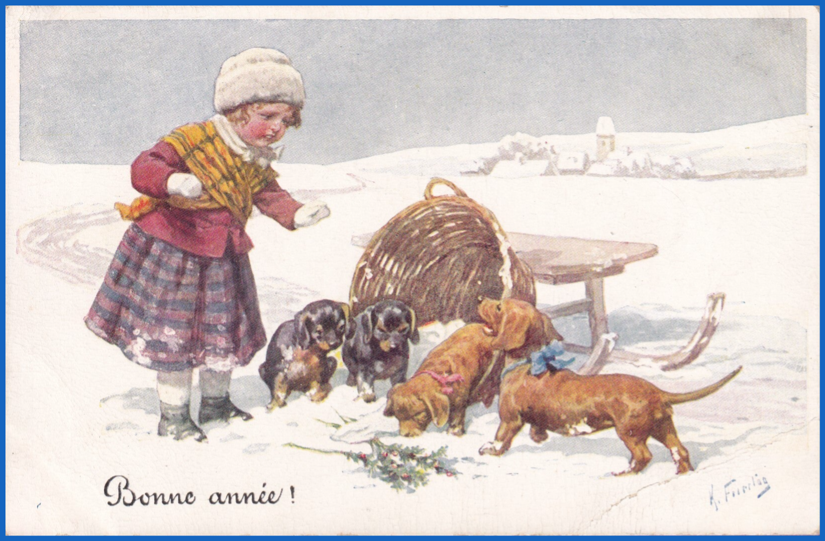 carte postale ancienne thème
