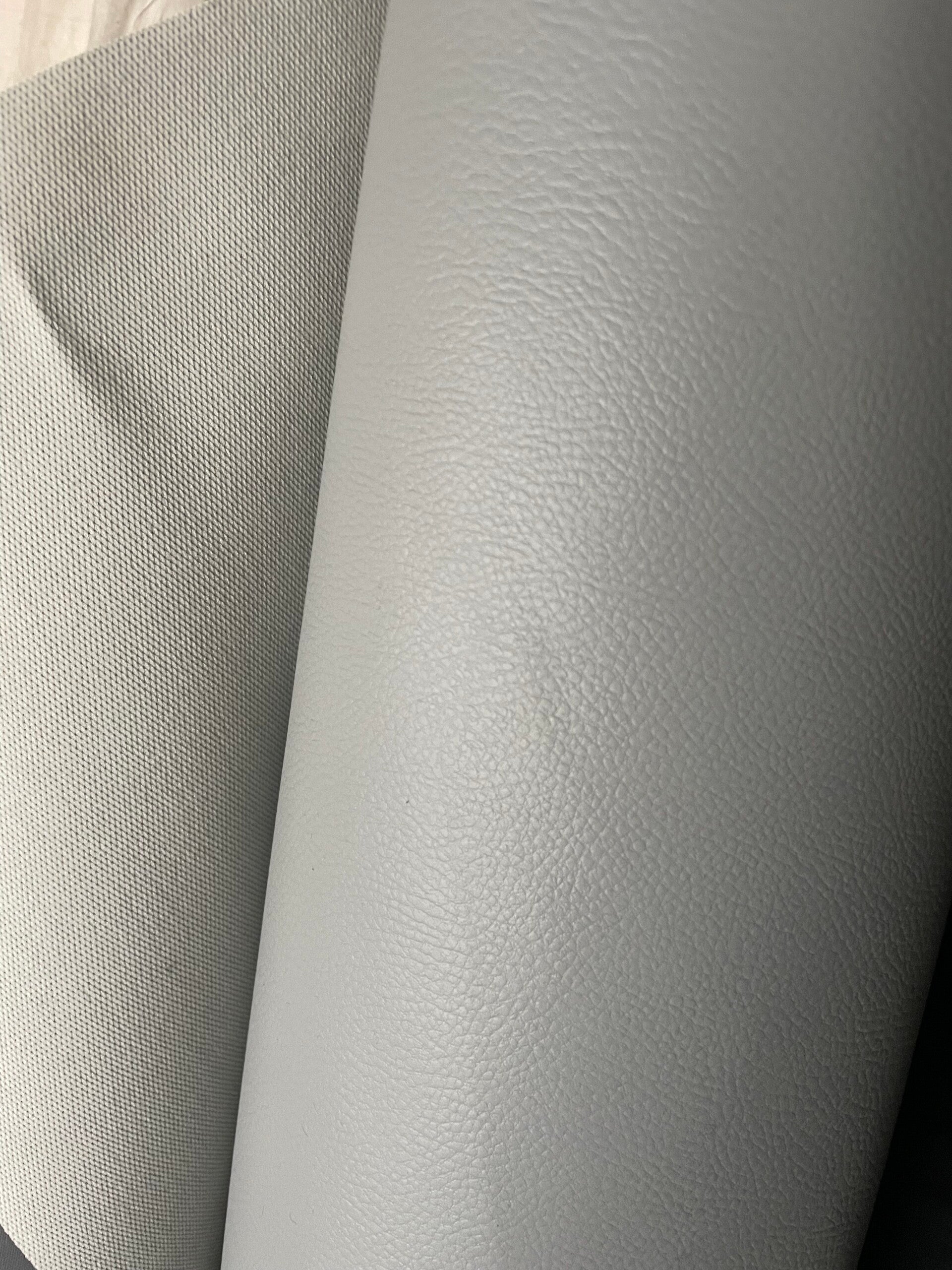 Kunstleder, texturiert, grau, Meterware