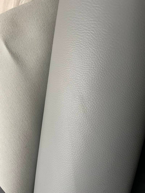 Kunstleder, texturiert, grau, Meterware