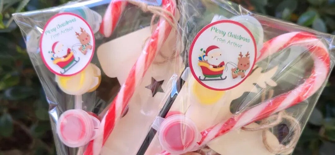 Paint an ornament & candy bag