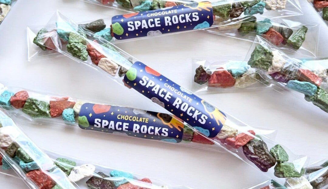 Chocolate space rocks