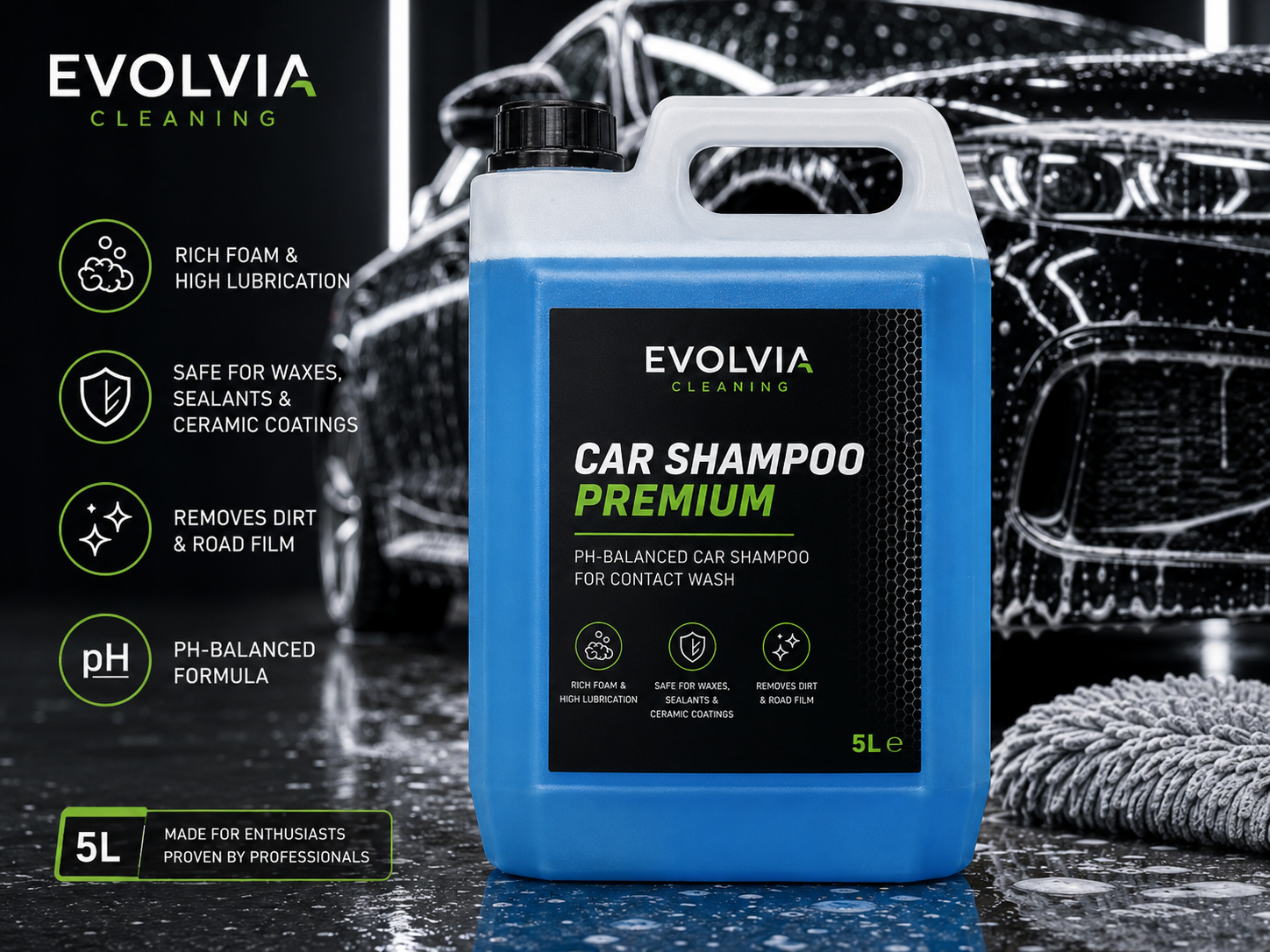 Evolvia Car Shampoo Premium 5L