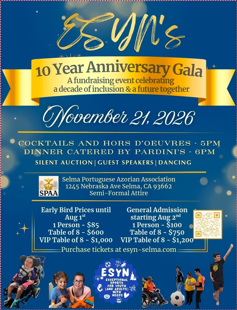 Early Bird Ticket for 10th Anniversary Gala