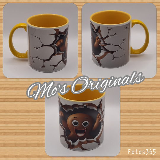 Mok Chocolade poppetje uit de muur