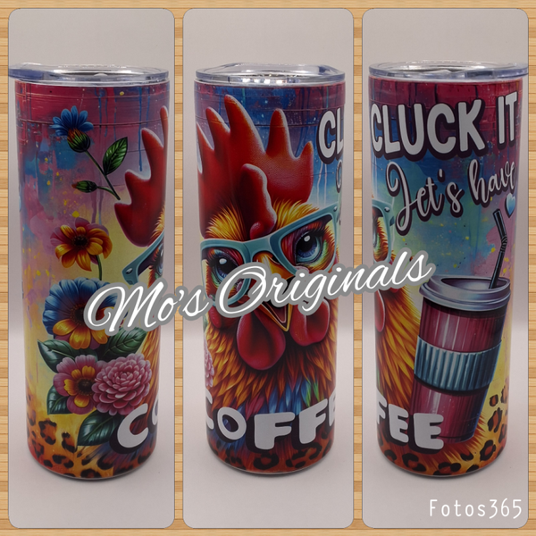 Tumbler Kip met tekst coffee