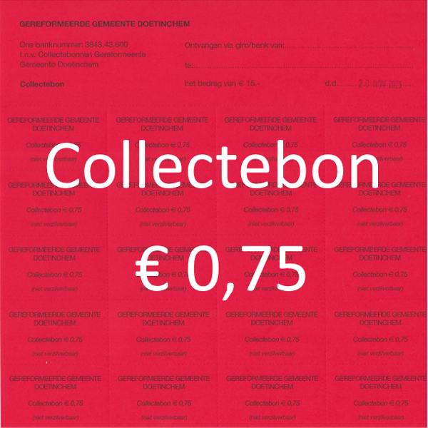 collectebonnen € 0,75