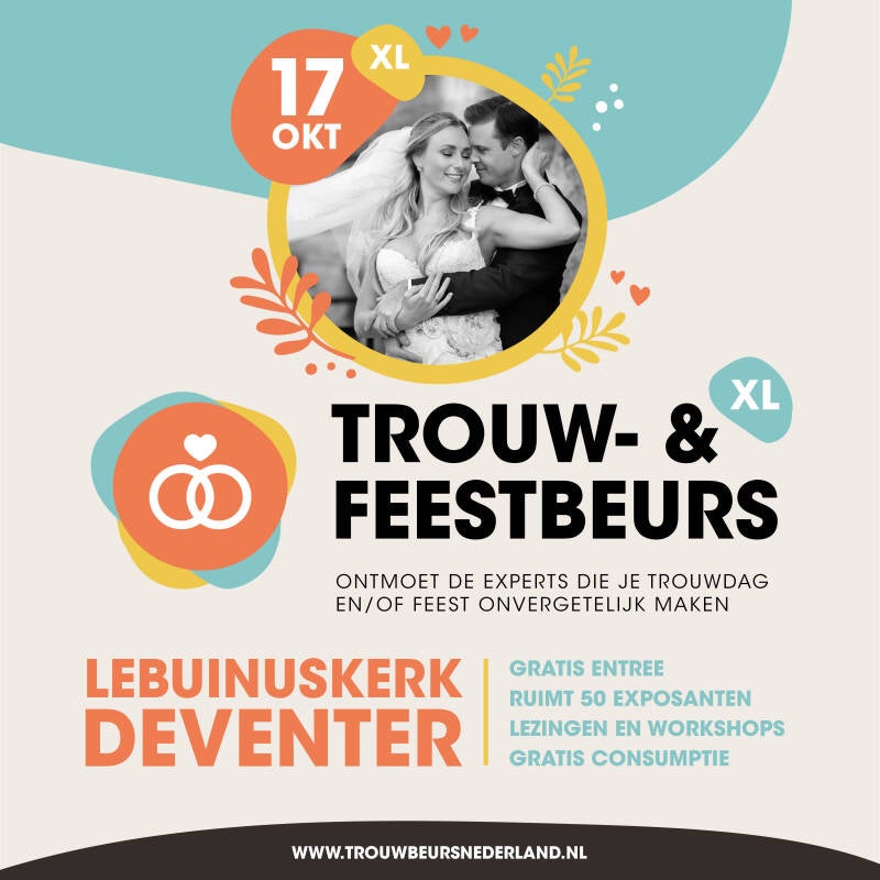 Trouw- en feestbeurs in Deventer. 