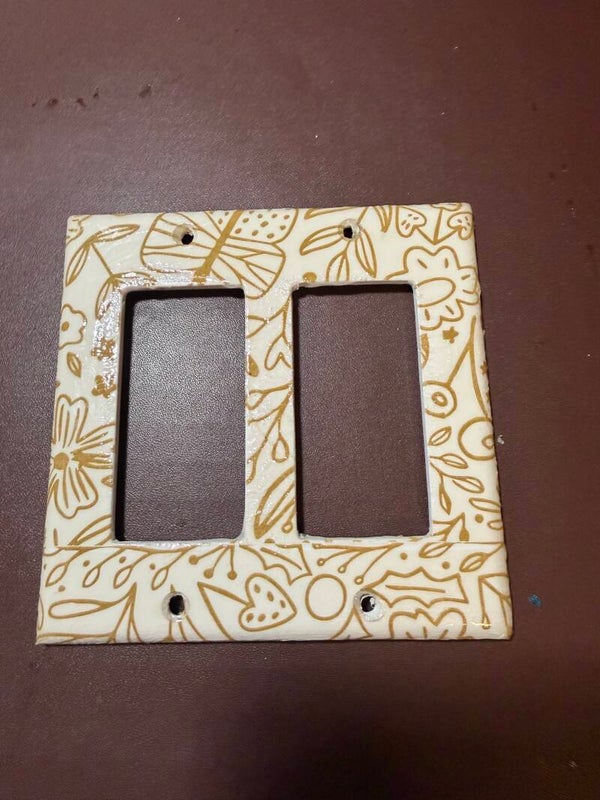 Gold and White-Double Large