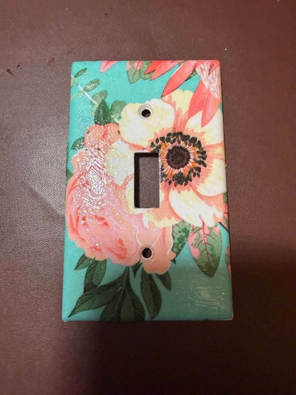 Pink and Blue Floral Small Single