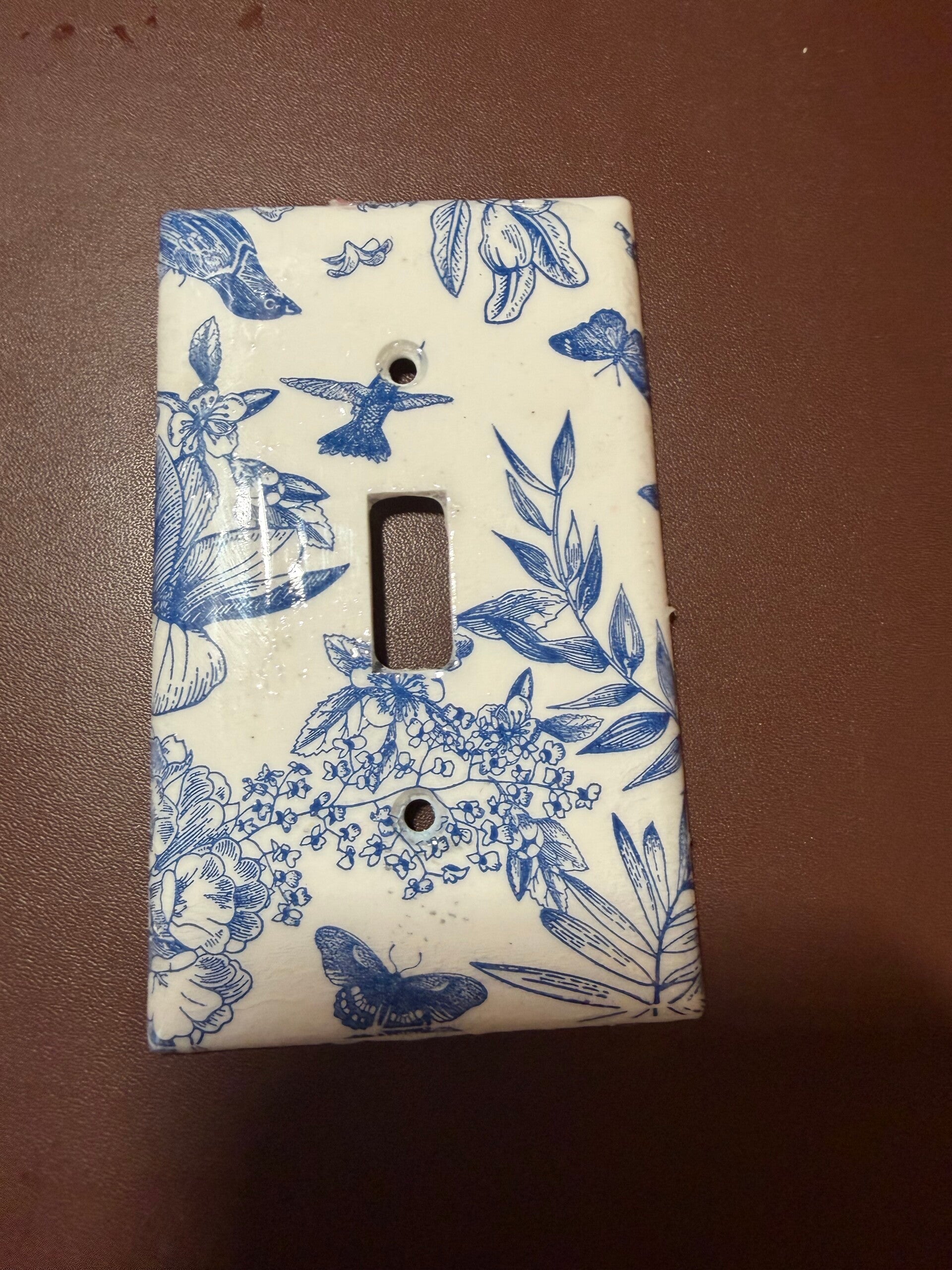 Blue and White Flowers Small Single