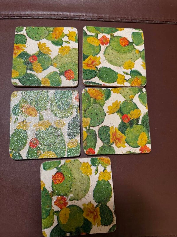 Cactus Cork Coasters