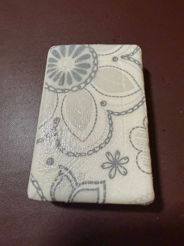 Silver and White Soap