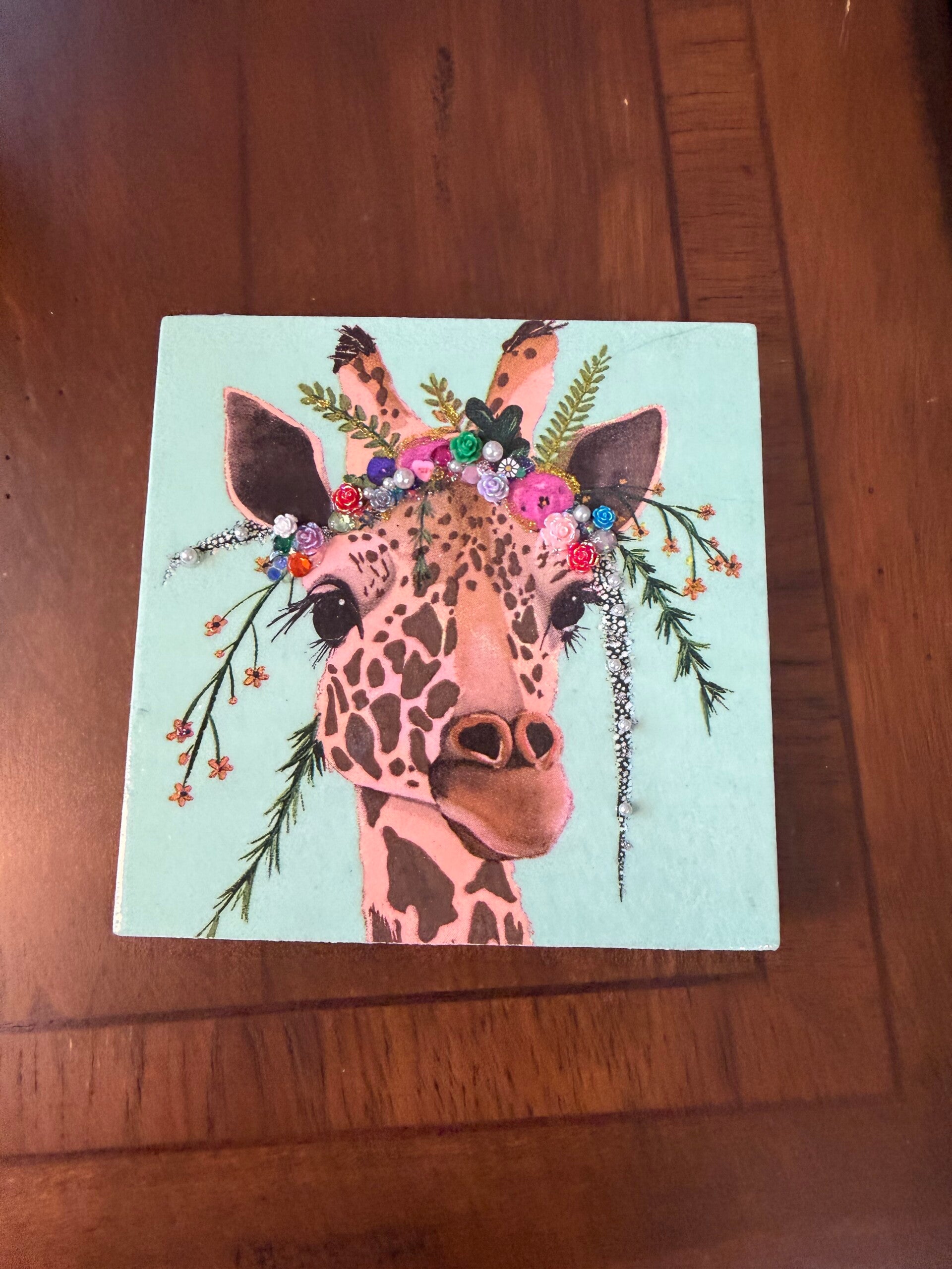 Fancy Giraffe Shelf art