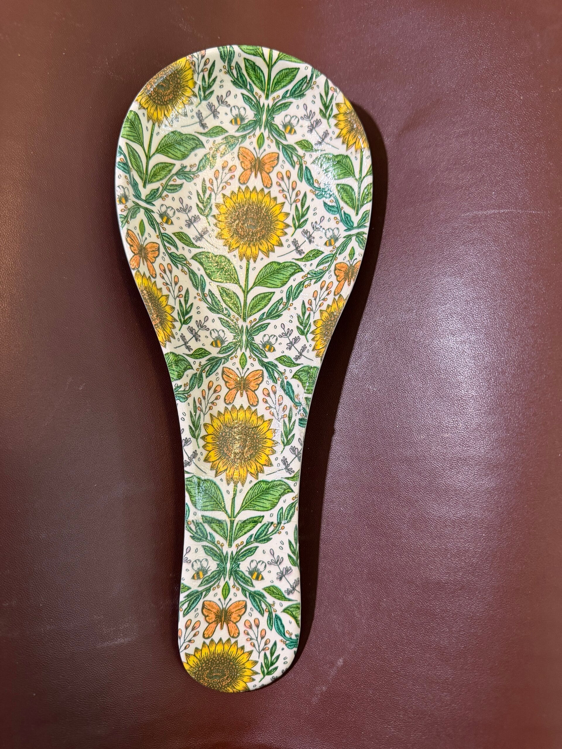 Diamond Sunflower Spoon Rest