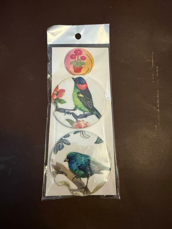 Car Cupholder Coaster Set Songbirds