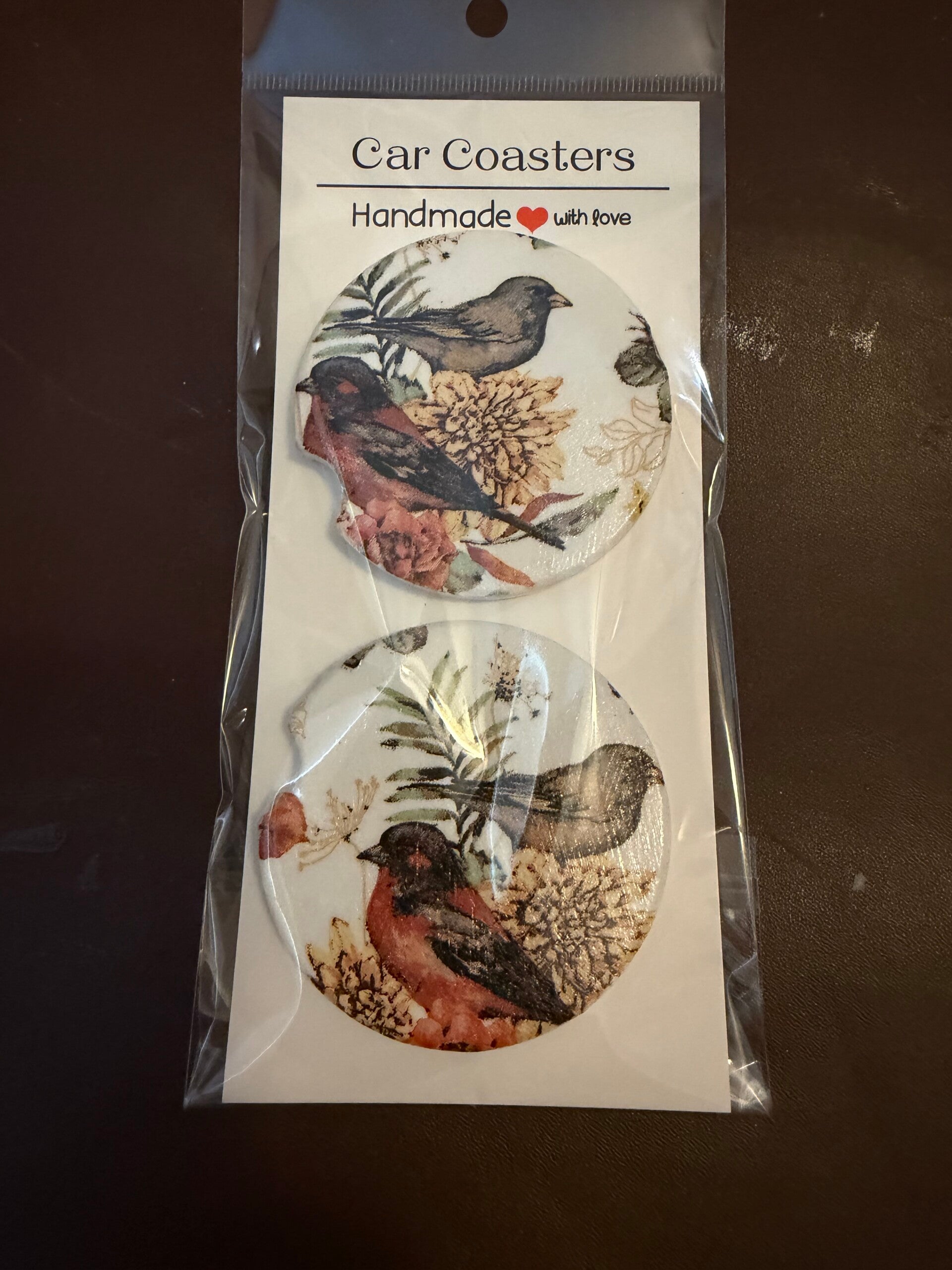 Car Cupholder Autumn Birds