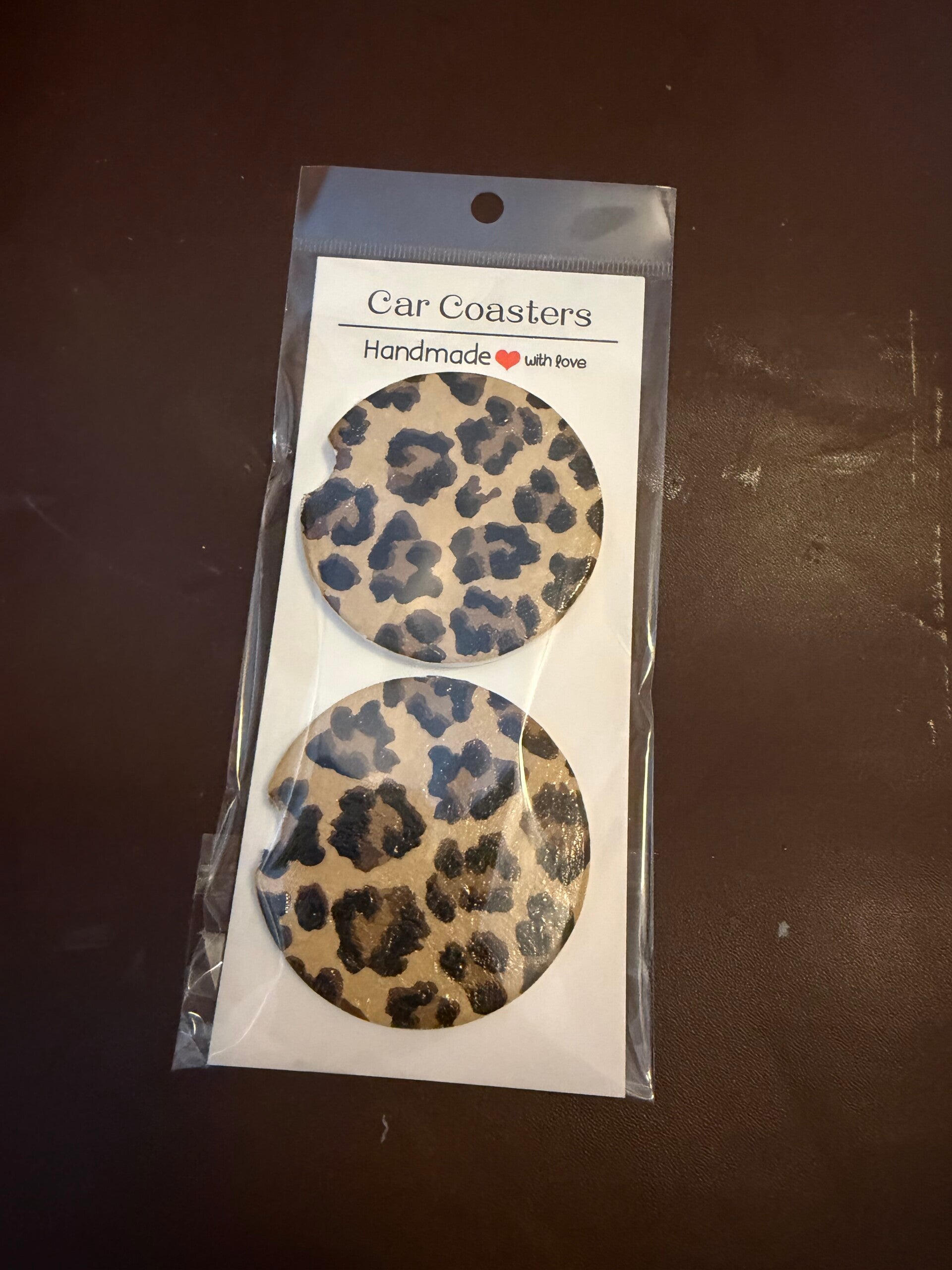 Car Cupholder Leopard Print