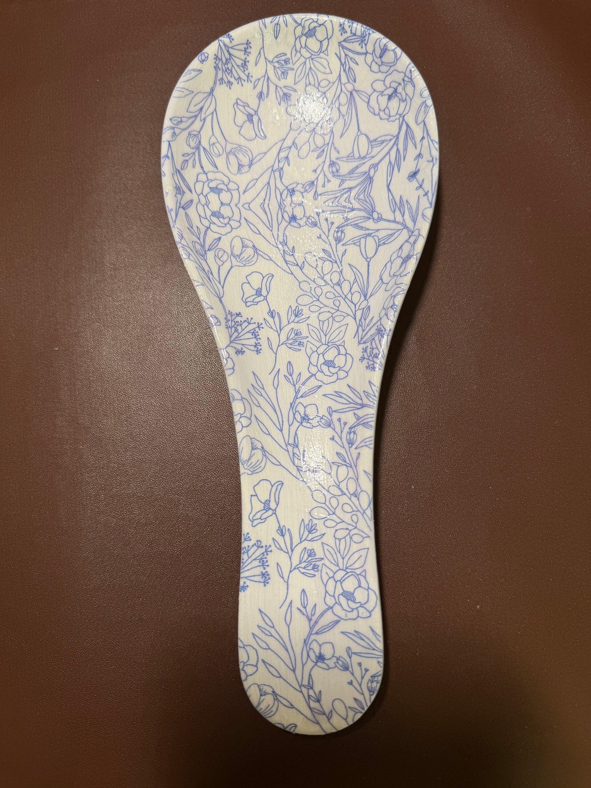 Blue and White Spoon Rest