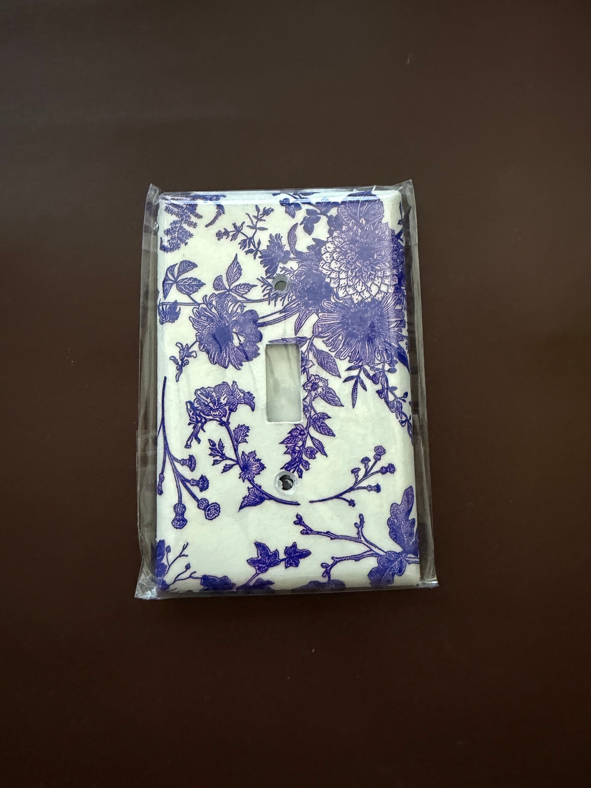 Blue and White Floral Small Single