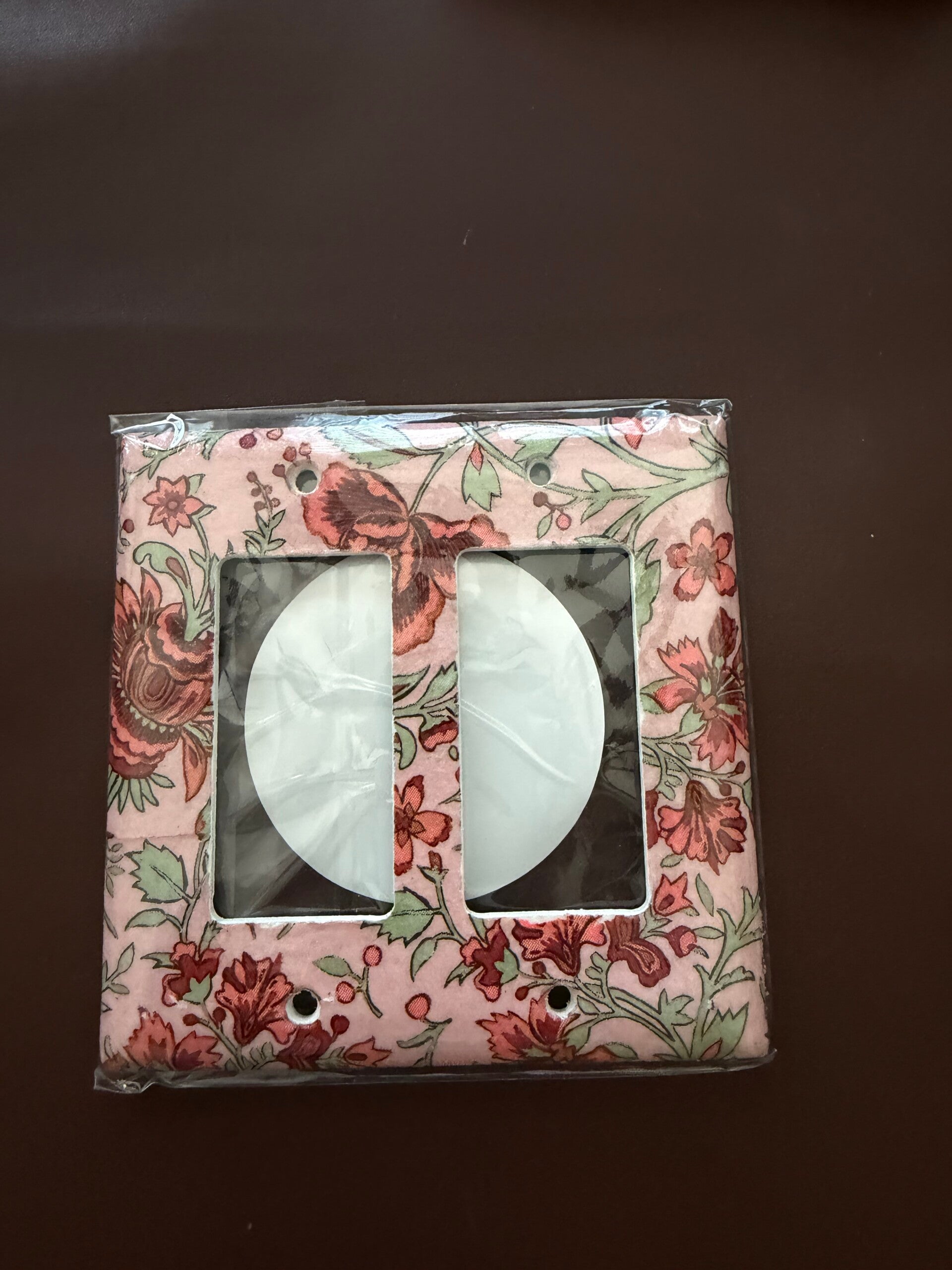 Pink and Red Floral Large Double